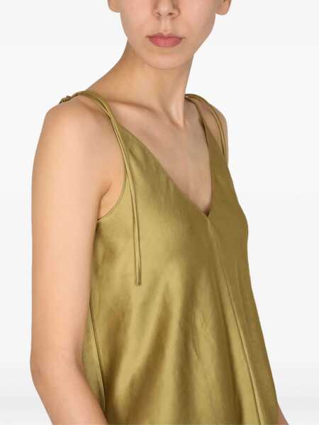 Bluze ALYSI Linen Top GREEN Femei (BM 11104696) 4