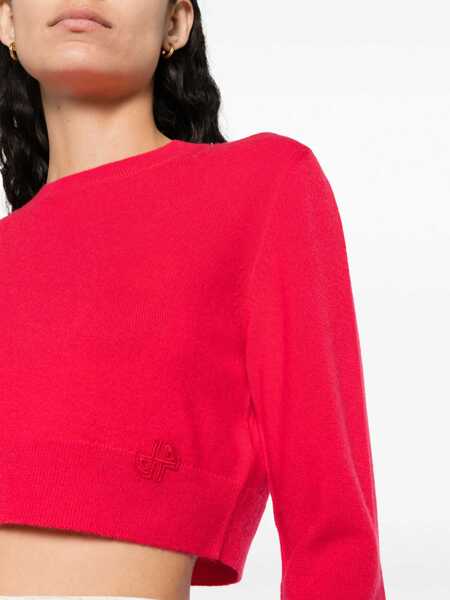 Pulovere casual Patou Cropped Shirt RED Femei (BM 11104786) 5