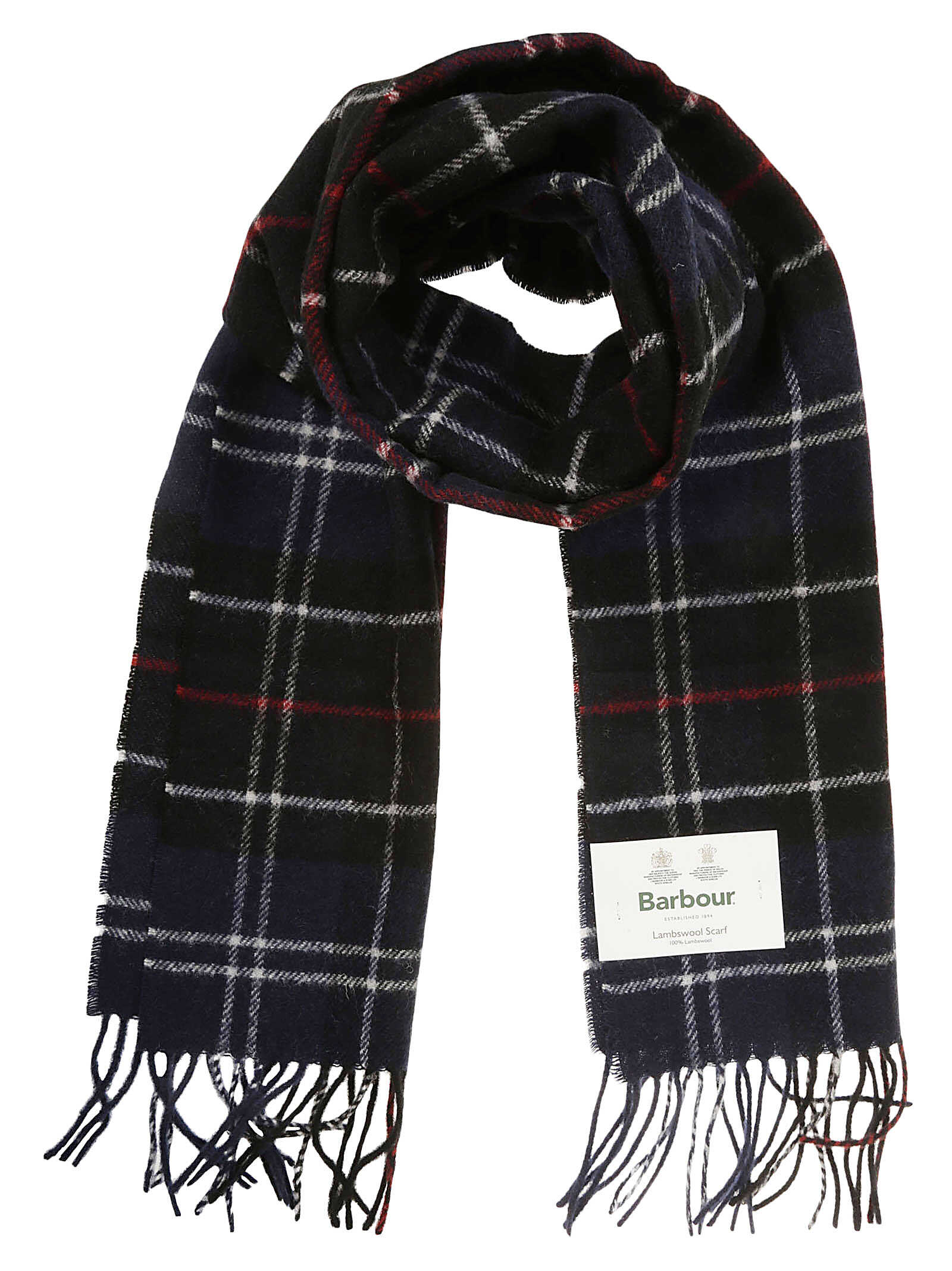 Barbour Barbour Scarf USC0001 NY91 BLACKWATCH Ny Navy Red