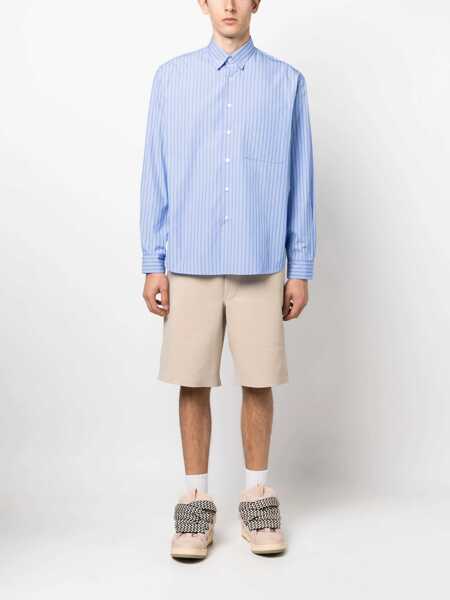 Camasi casual Lanvin Oversize Fit Shirt BLUE Barbati (BM 11115971) 2