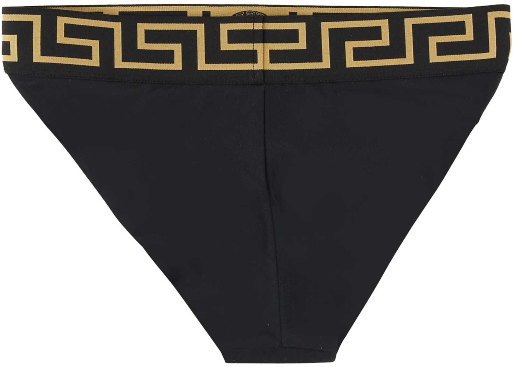 Versace Bikini Bottom With Greek BLACK