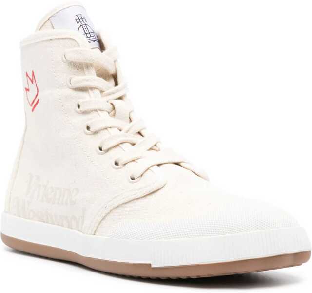 Sneakers Vivienne Westwood High Top Sneaker WHITE Femei (BM 11119148) 2