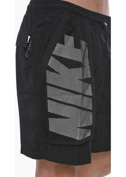Sorturi de baie Nike Swim Solid Color Swim Shorts With Perforated Pockets Black Barbati (BM 11120060) 3