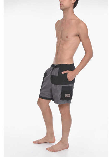 Sorturi de baie Nike Swim Color Block Cargo Swim Shorts Black Barbati (BM 11120066) 4