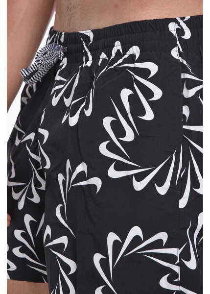 Sorturi de baie Nike Swim All-Over Logo Swoosh Line Swim Shorts Black Barbati (BM 11120084) 3