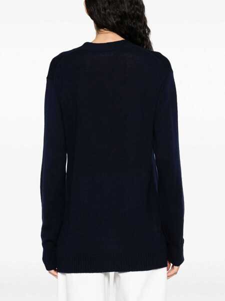 Cardigane Jil Sander Wool Cardigan BLUE Femei (BM 11120735) 4