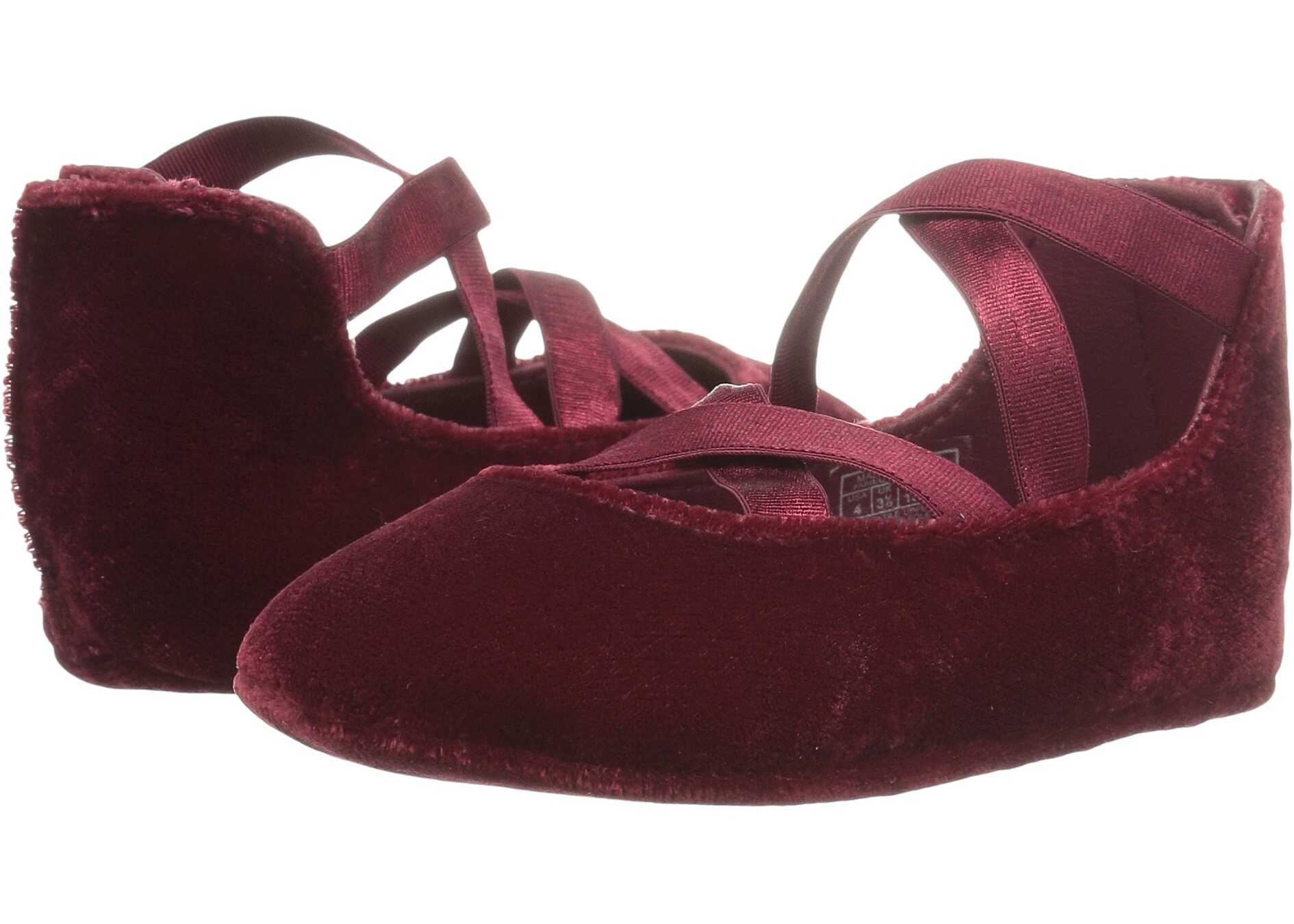 Tenis Polo Ralph Lauren Kids Sag Harbour Hi (Infant/Toddler) Burgundy Velvet