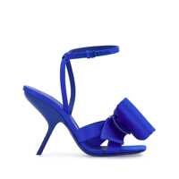 Pantofi cu toc Salvatore Ferragamo Electric Blue Satin Helena Pumps Femei