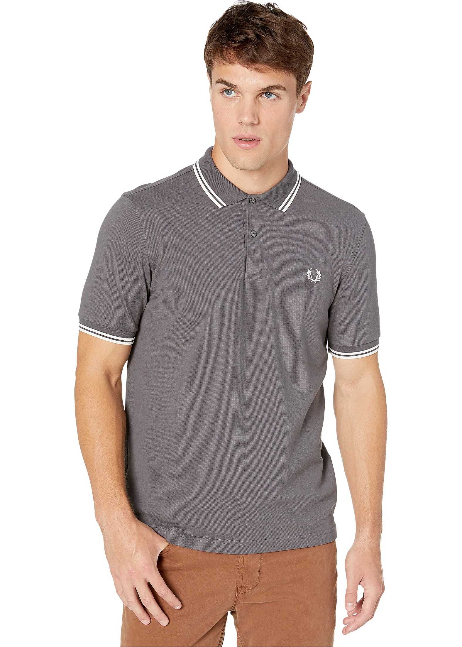 Fred Perry Twin Tipped Shirt Gunmetal