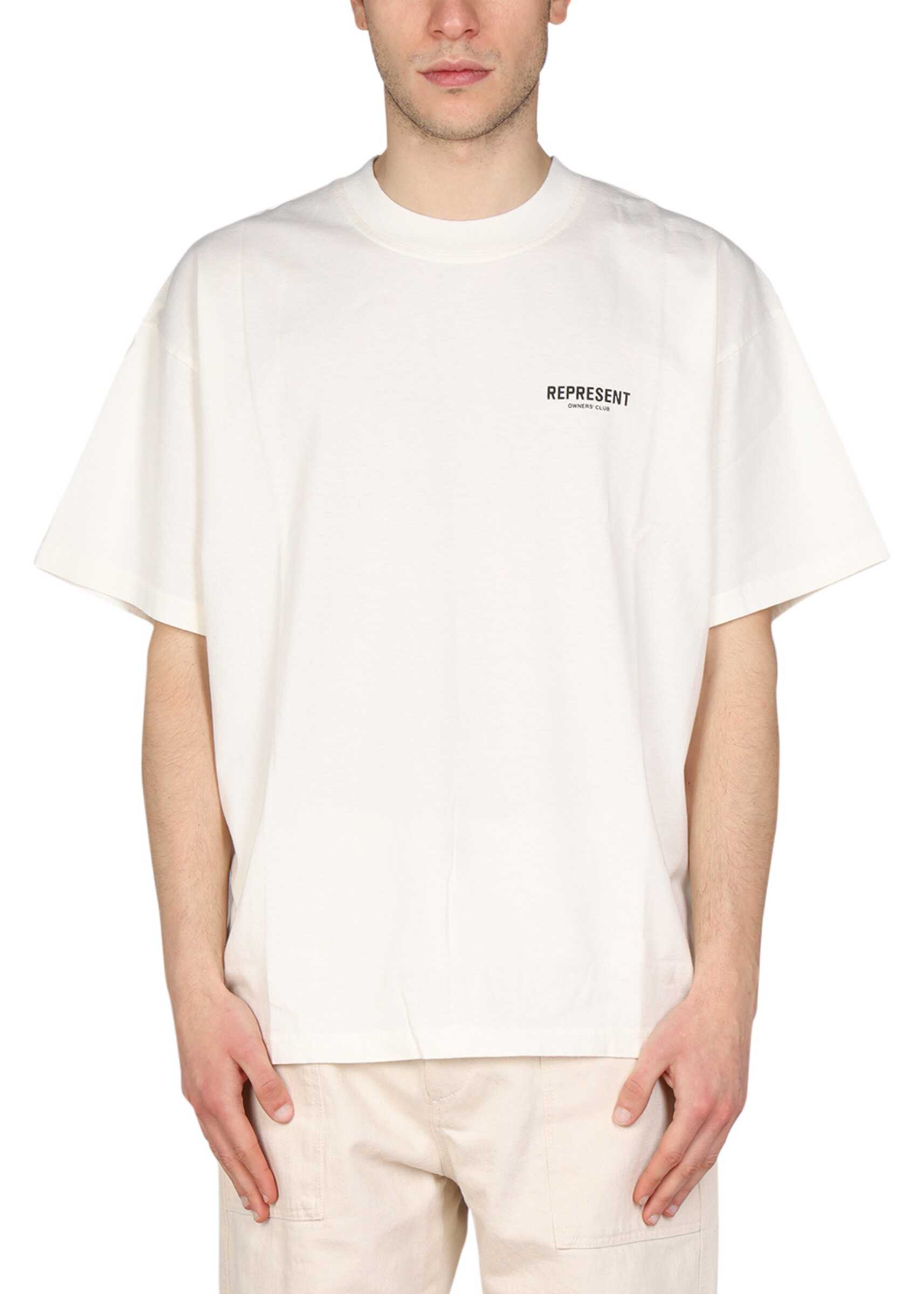 REPRESENT Logo Print T-Shirt WHITE