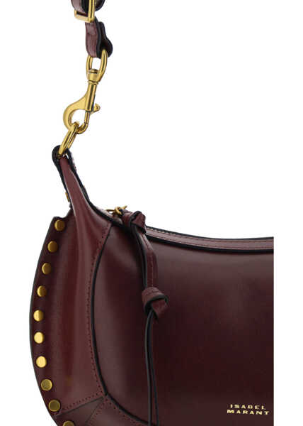 Genti de umar Isabel Marant Oskan Moon Shoulder Bag BURGUNDY Femei (BM 11133050) 4