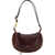 Isabel Marant Oskan Moon Shoulder Bag BURGUNDY
