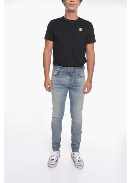 Blugi slim fit Diesel Sleenker Low-Waisted Denims With Skinny-Fit 15Cm Blue Barbati (BM 11134061) 4