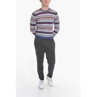 Pulovere CORNELIANI pentru Barbati - Pulovere CORNELIANI Crew Neck Canton Linen Blend Sweater Multicolor Barbati (BM 11135261) - B-mall.ro