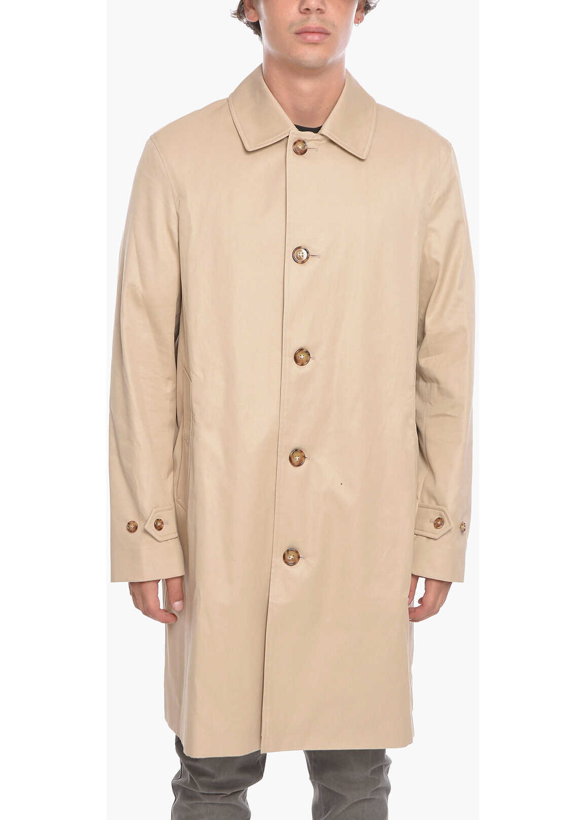 Burberry Cotton-Twill Paddington Single-Breasted Trench Beige