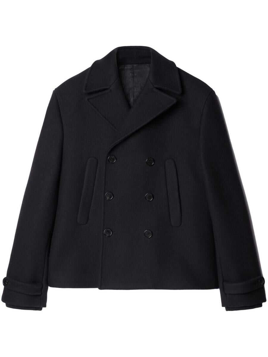 Off-White OFF-WHITE Double-breasted peacoat BLACK