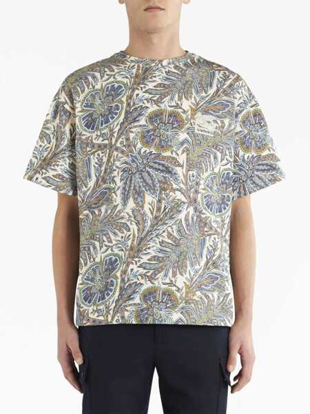 Tricouri ETRO Floral Print T-Shirt WHITE Barbati (BM 11141390) 2