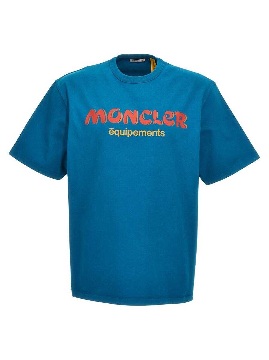 Poze Moncler Genius MONCLER GENIUS T-shirt Moncler Genius x Salehe Bembury Blue b-mall.ro 
