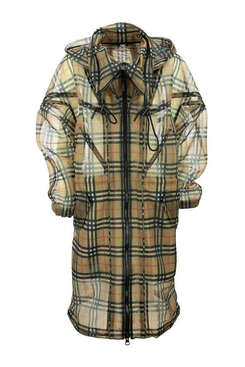 Burberry BURBERRY COWBIT - Vintage Check mesh Trench ARCHIVE BEIGE