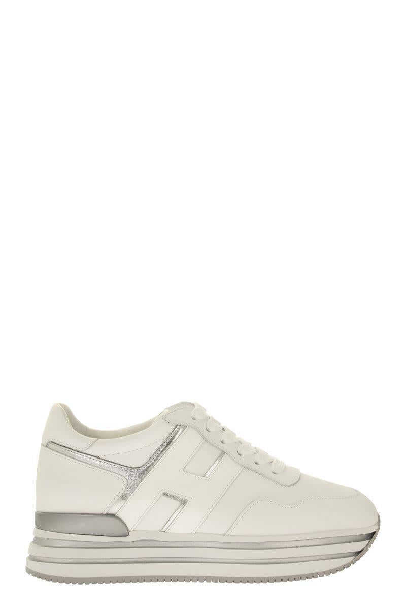 Hogan HOGAN MIDI H483 - Leather sneakers WHITE