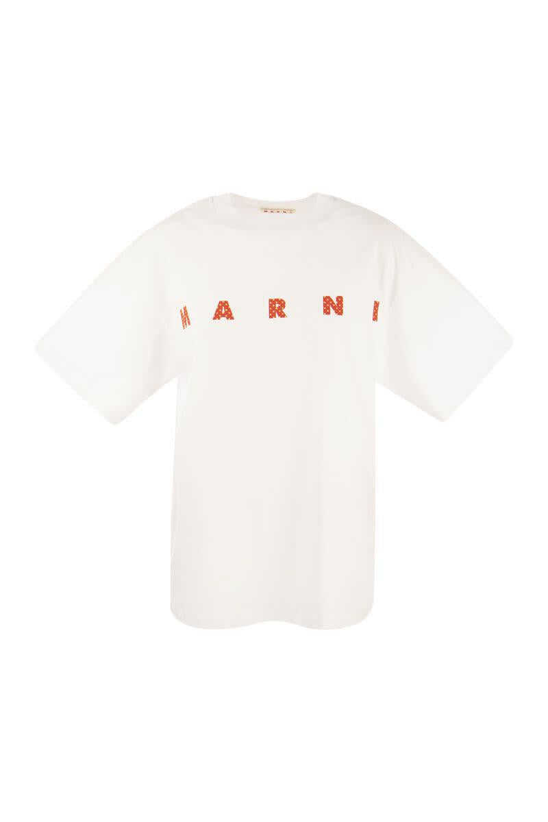 Marni MARNI T-shirt with logo WHITE