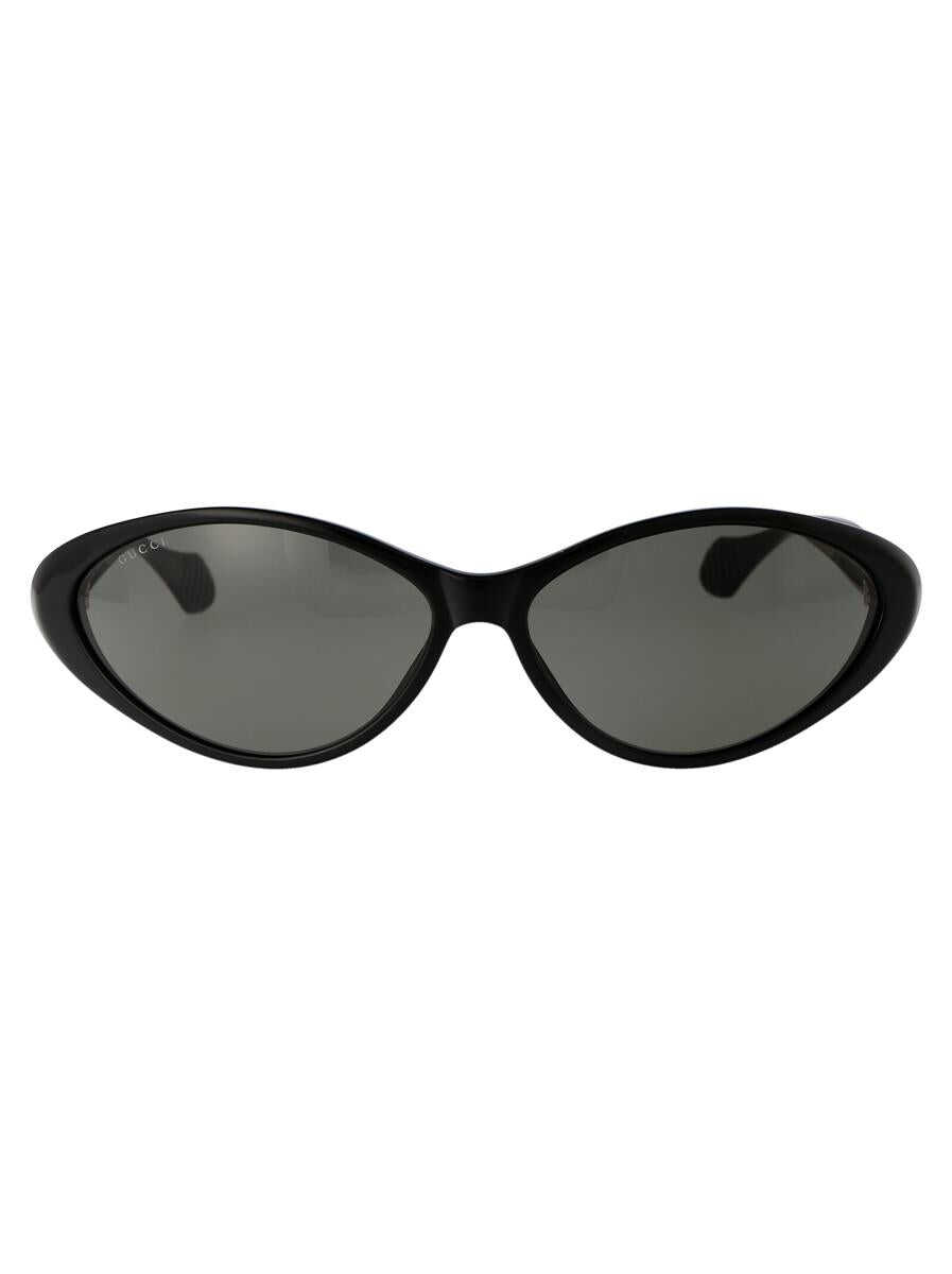 Gucci Gucci SUNGLASSES 002 BLACK BLACK GREY