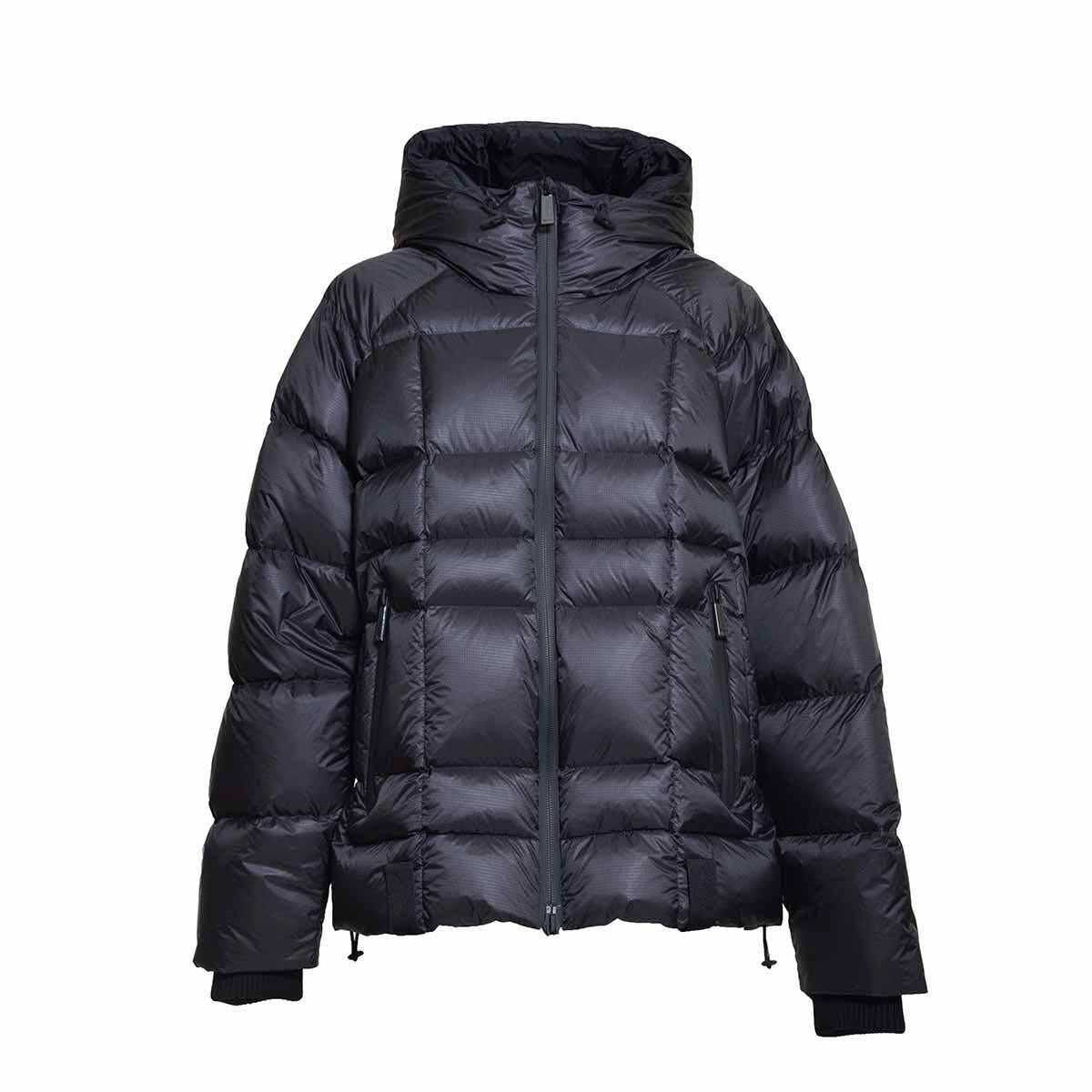 DSQUARED2 DSQUARED2 Black Puff Kaban short down jacket with hood and back logo Dsquared2 Black