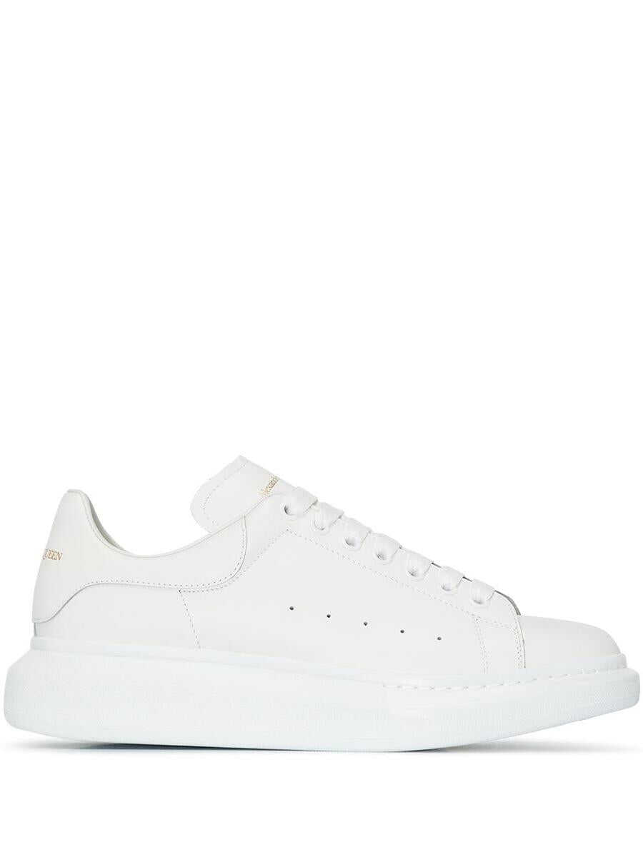 Alexander McQueen ALEXANDER MCQUEEN Oversized leather sneakers White