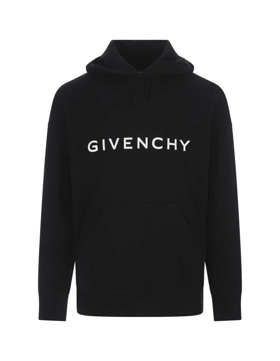 Givenchy GIVENCHY GIVENCHY Archetype Hoodie in Gauzed Fabric Black