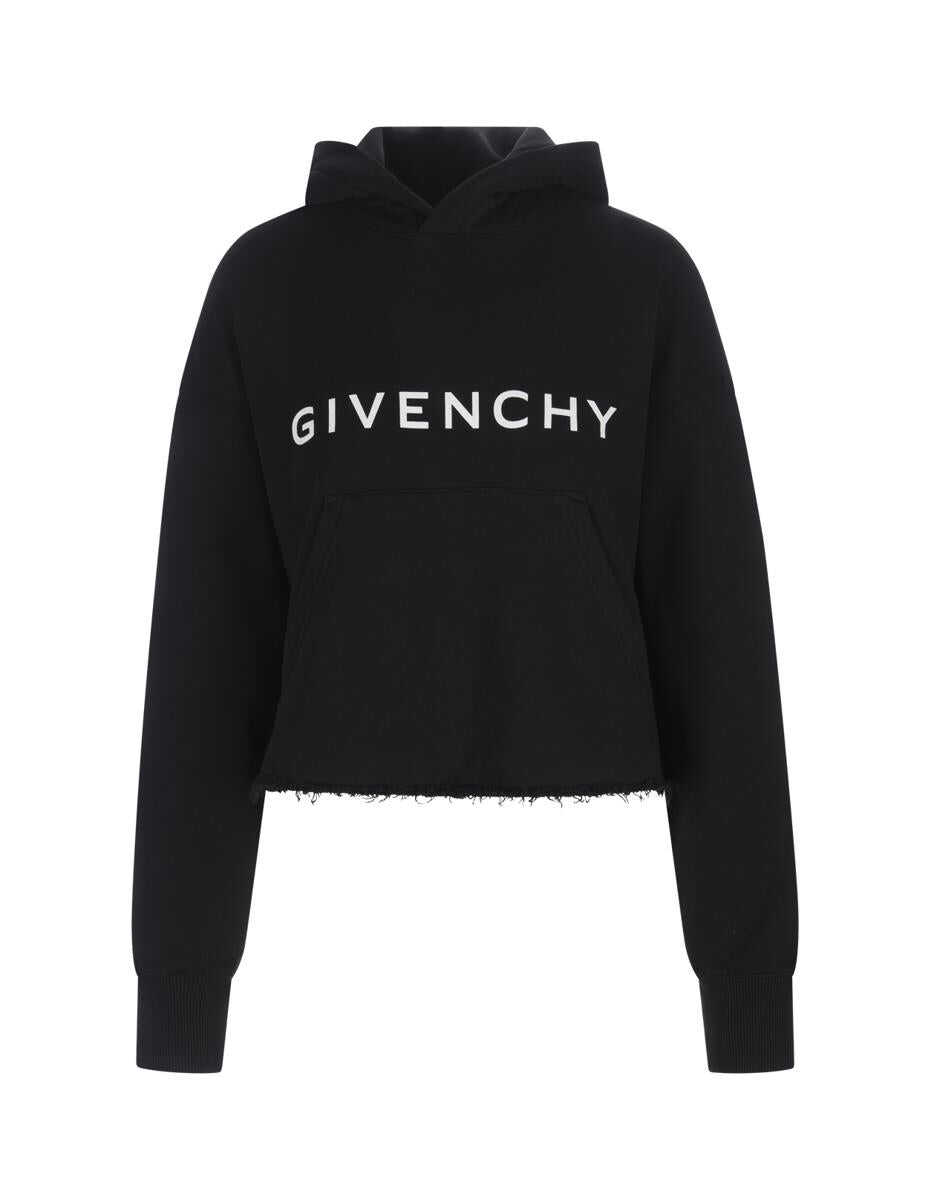 Givenchy GIVENCHY GIVENCHY Archetype Hoodie in Gauzed Fabric Black