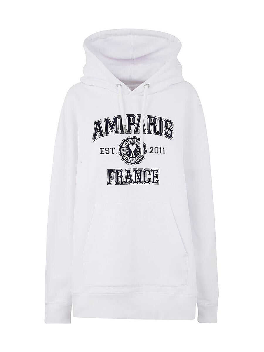 AMI Paris AMI PARIS HOODIE CLOTHING White