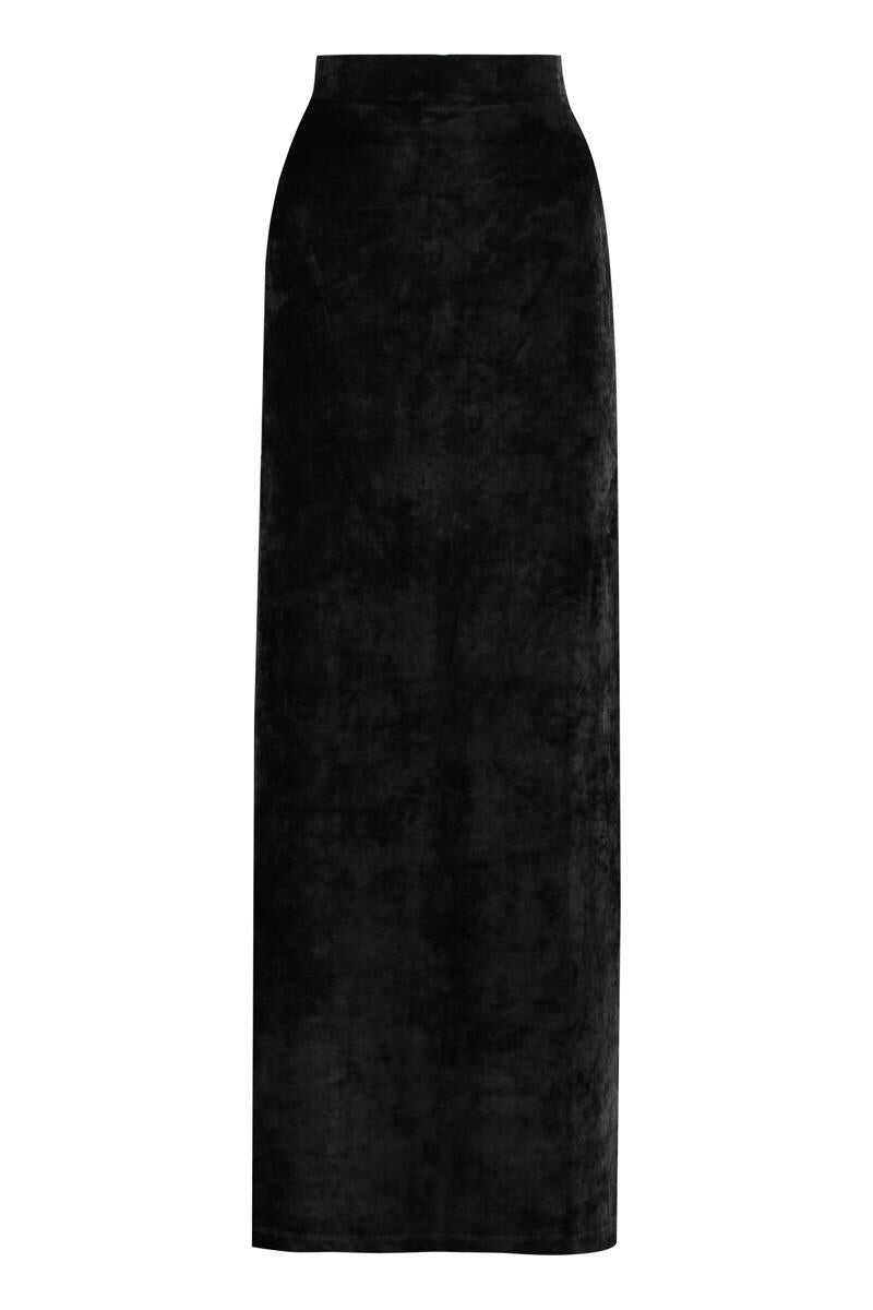 Balenciaga BALENCIAGA VELVET LONG SKIRT black
