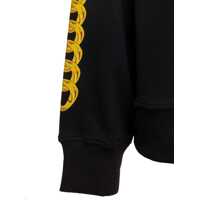 Topuri Versace Jeans Couture pentru Barbati - Bluze de trening Versace Jeans Couture Hoodie with Printed Logo and Chain Motif in Black Cotton Man Black Barbati (BM 11286650) - B-mall.ro