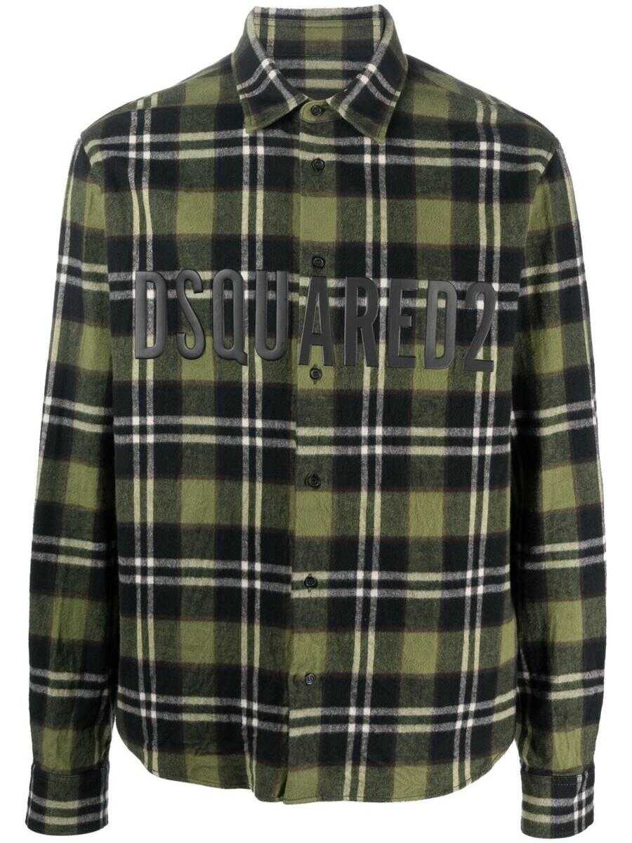 DSQUARED2 DSQUARED2 Long sleeve check shirt Green