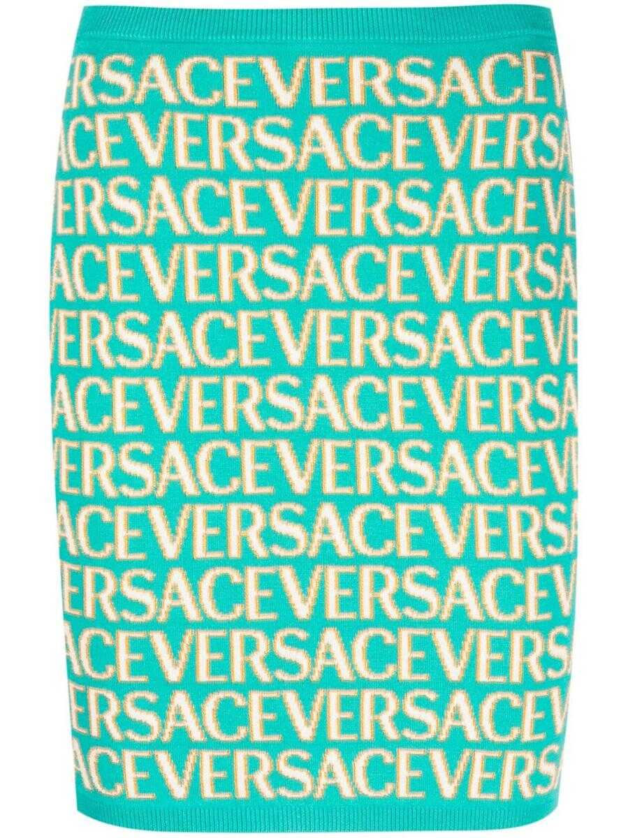 Versace Versace Skirts Turquoise+Light Blue