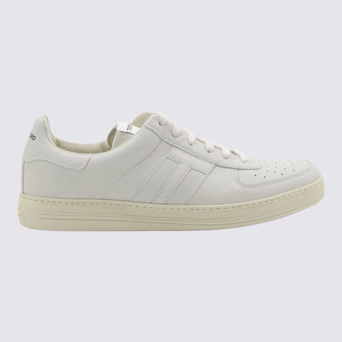 Tom Ford TOM FORD WHITE LEATHER RADCLIFFE SNEAKERS White