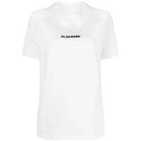 Tricouri Jil Sander Cotton T-Shirt With Front Printed Logo Femei