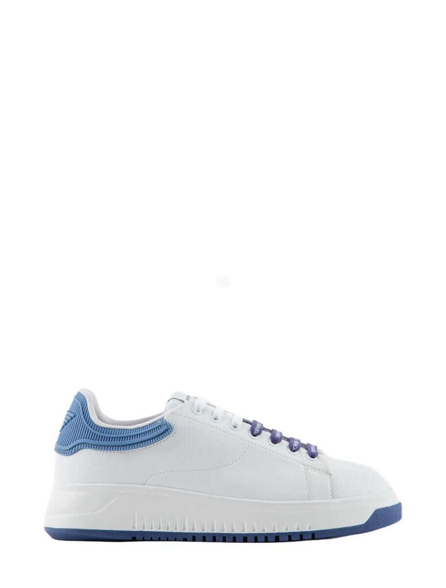 Poze EA7 Emporio Armani Sneakers White+Sky
