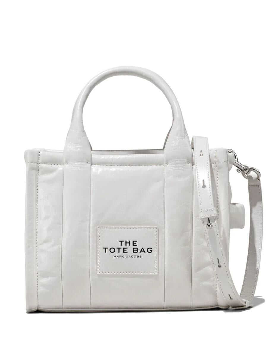 MARC JACOBS MARC JACOBS The Micro crinkle leather bag WHITE