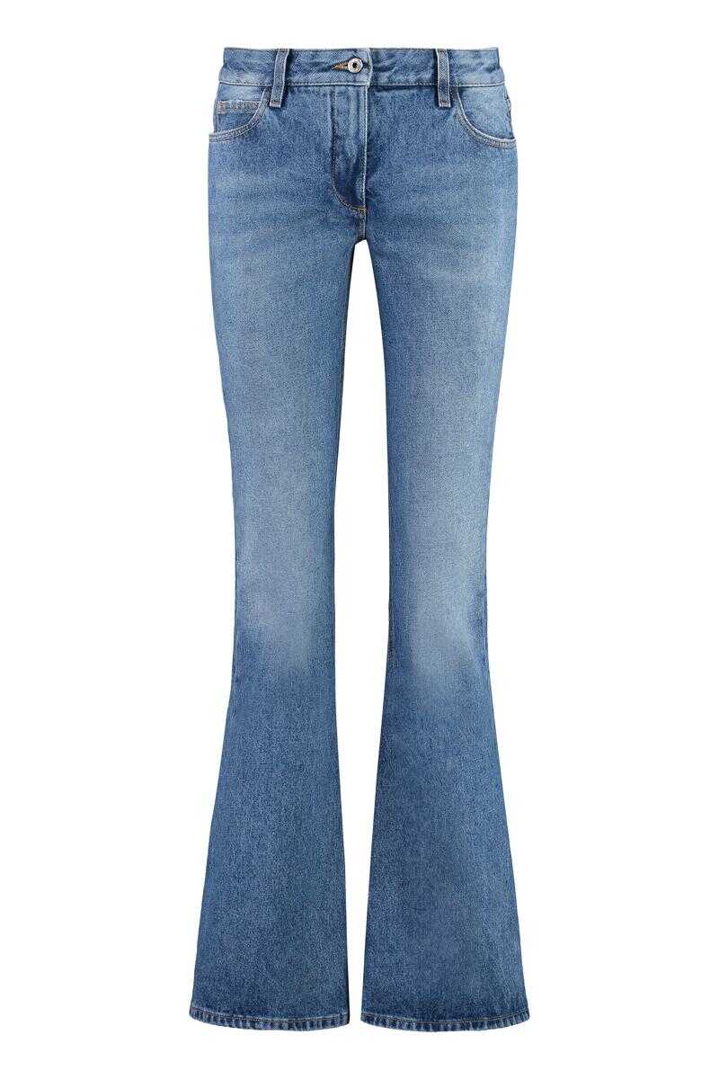 Off-White OFF-WHITE HIGH-RISE FLARED JEANS DENIM