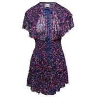 Rochii Multicolor Floral Print Minidress in Viscose Woman Femei
