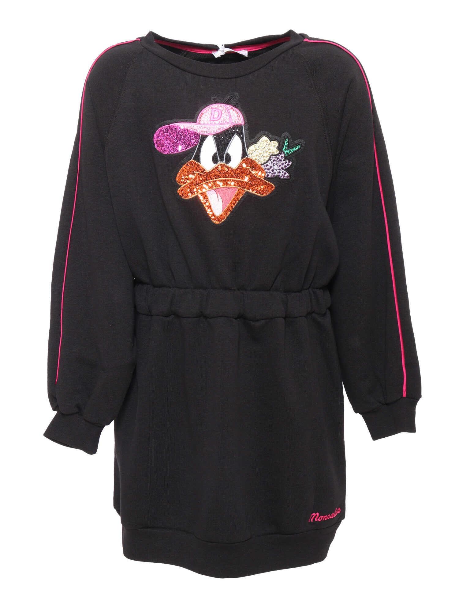 Monnalisa Daffy Duck dress Black