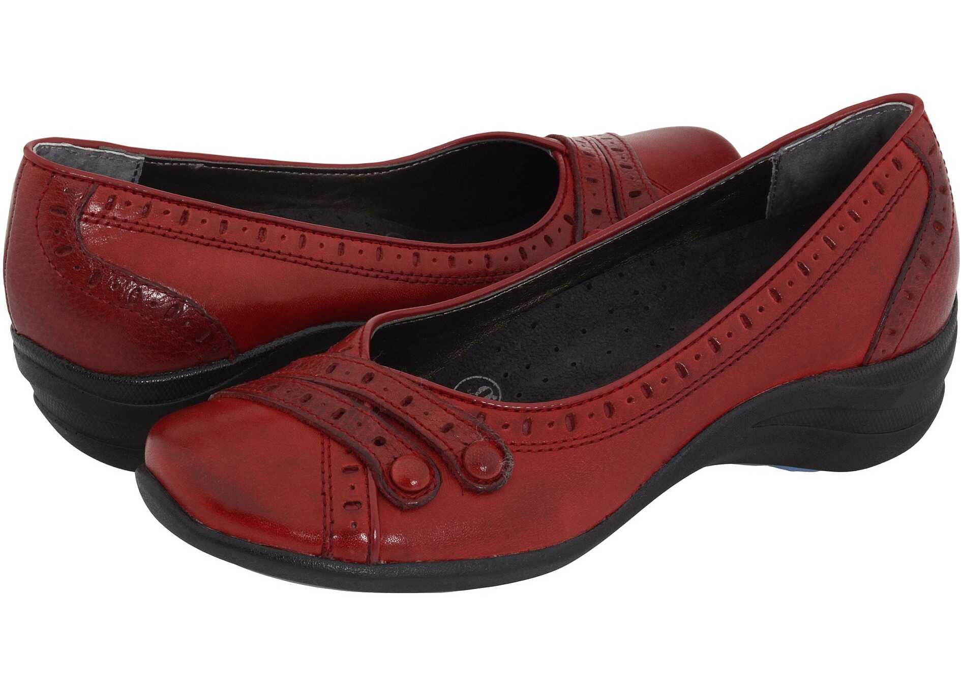 Balerin Hush Puppies Burlesque Dark Red Leather