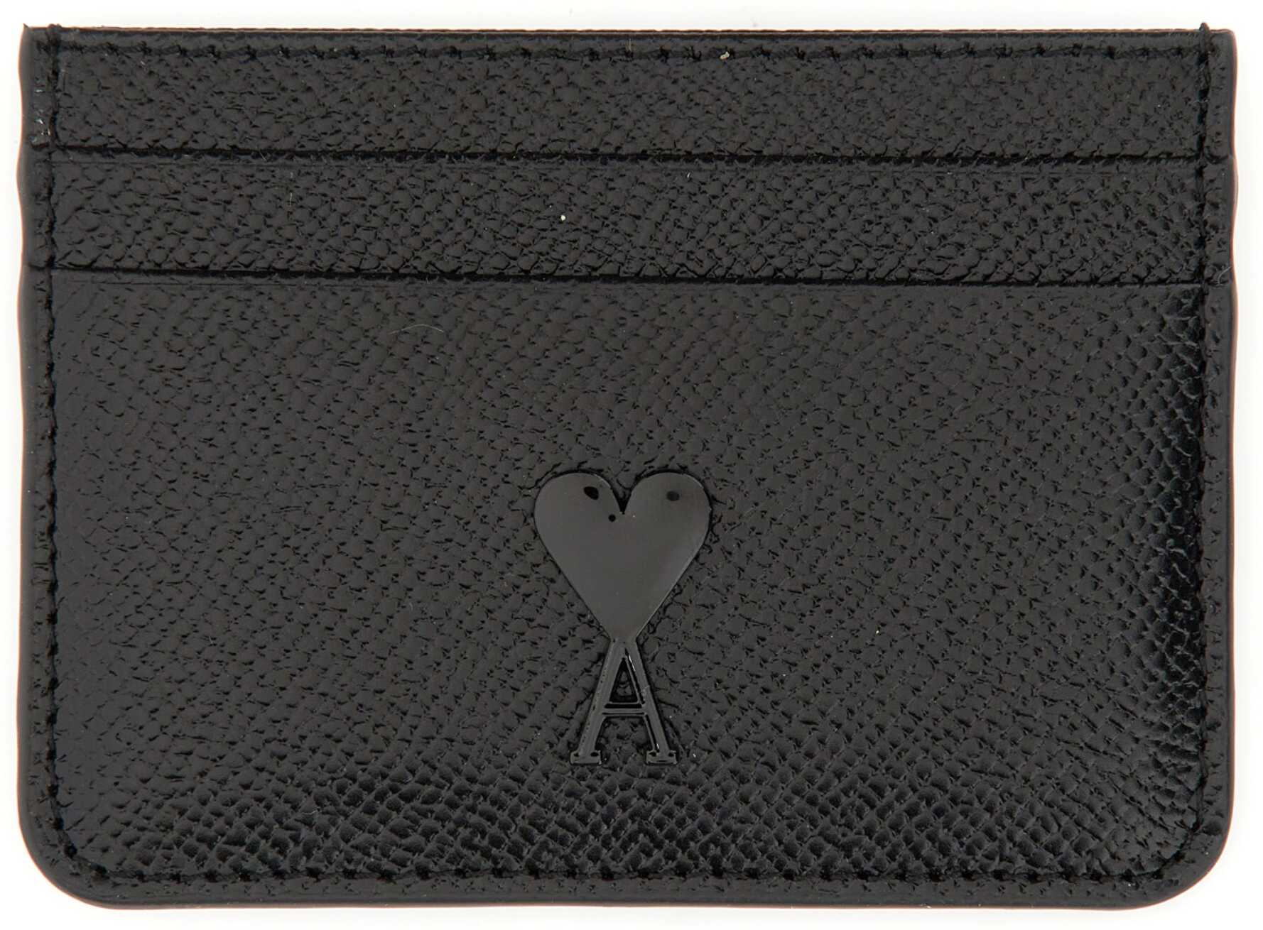 AMI Paris Card Holder With Logo BLACK