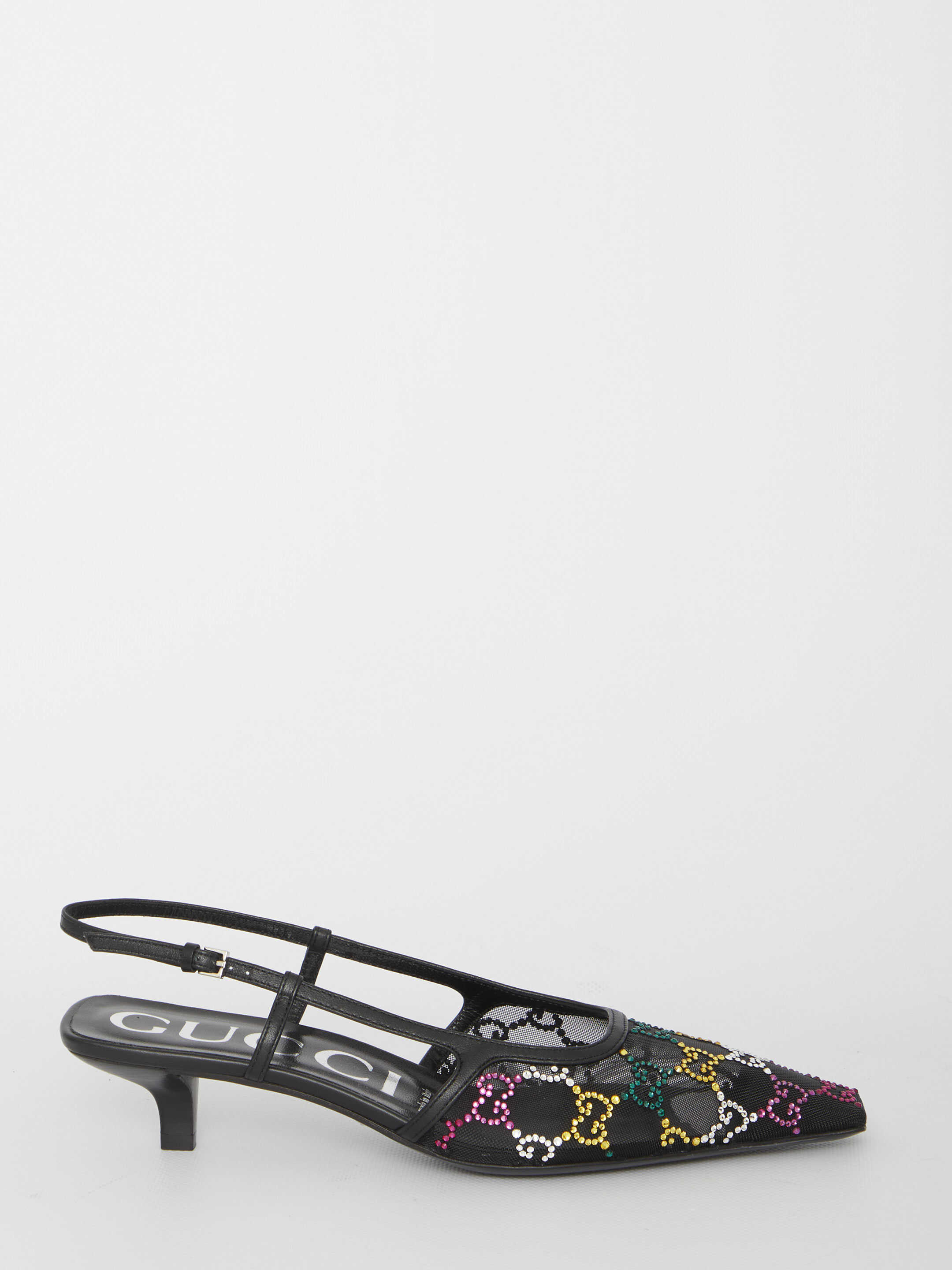 Poze Gucci Gg Crystal Sandals BLACK