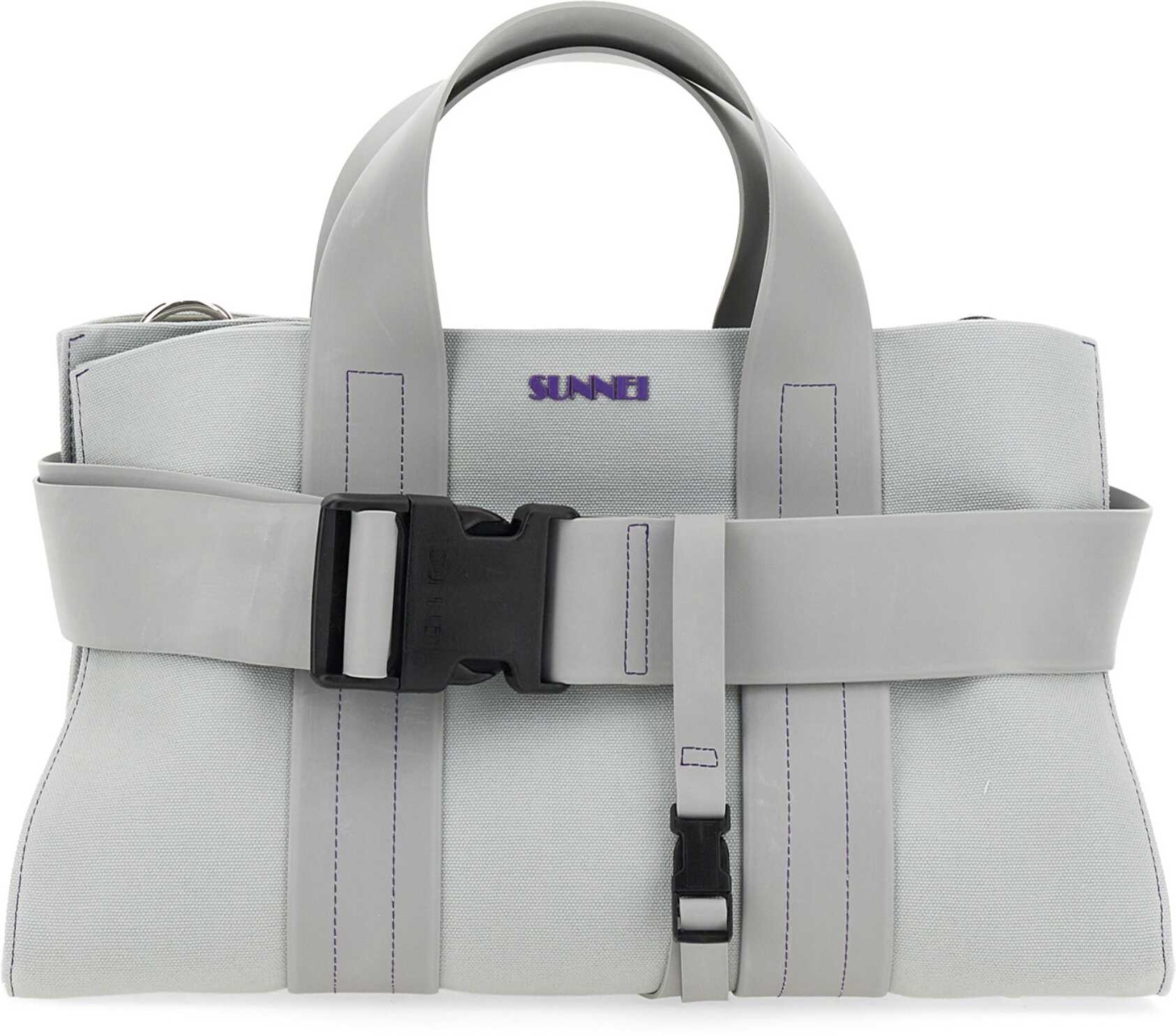 SUNNEI Parallelepiped Messenger Bag Small GREY