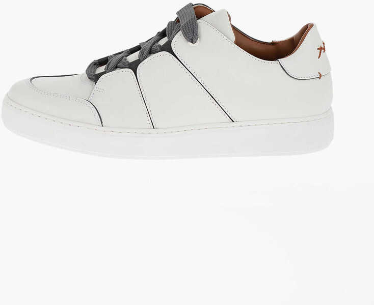 Sneakers Ermenegildo Zegna Luxury Leather Tiziano Low-Top Sneakers White Barbati (BM 11359142) 2