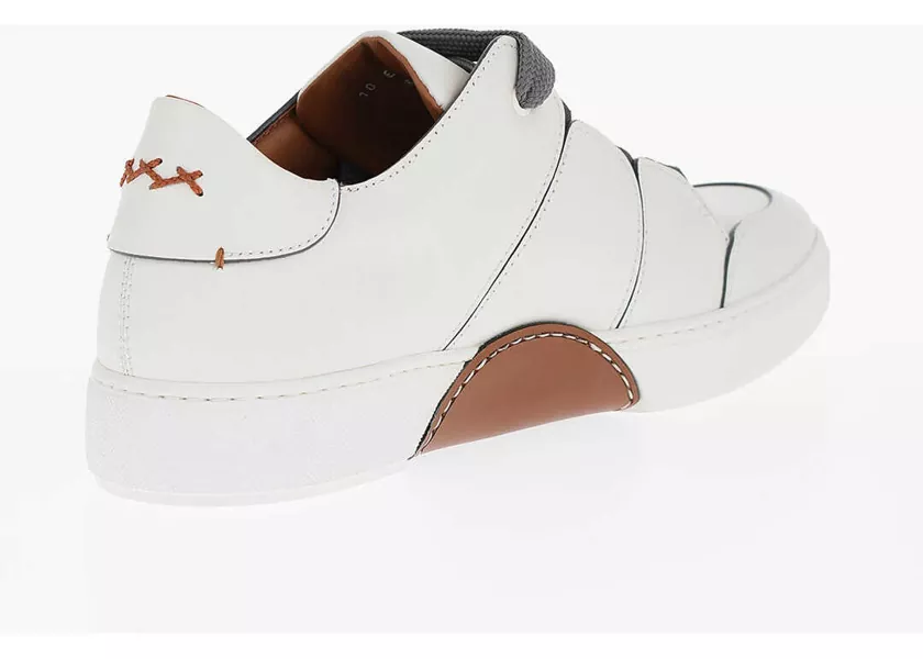Sneakers Ermenegildo Zegna Luxury Leather Tiziano Low-Top Sneakers White Barbati (BM 11359142) 3