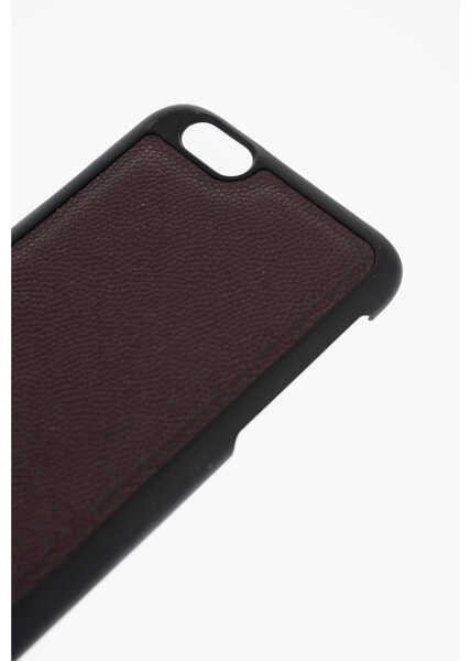 Huse mobil & tablete CORNELIANI Tumbled Leather Iphone 6 Plus Case Burgundy Barbati (BM 11359217) 3