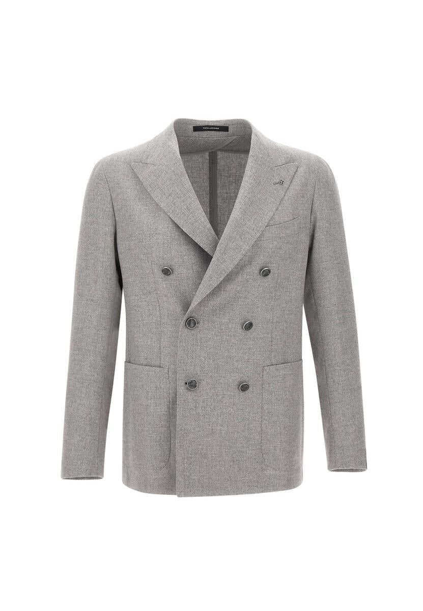 Tagliatore TAGLIATORE Wool and cashmere blazer Grey